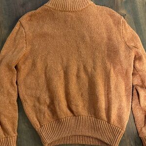 Aerie Cozy Tan Knit Sweater